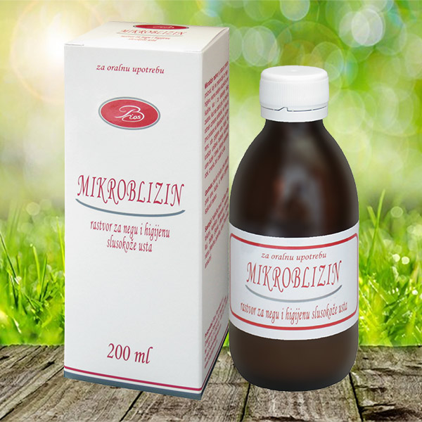 mikroblizin rastvor za grlo otklanja bol u grlu neprijatan zadah